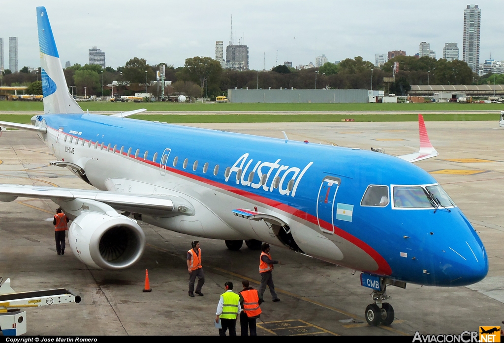 LV-CMB - Embraer 190-100IGW - Austral Líneas Aéreas