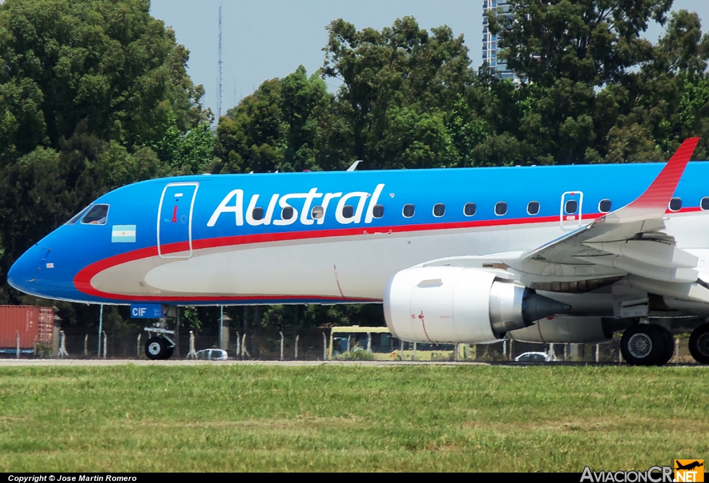 LV-CIF - Embraer 190-100IGW - Austral Líneas Aéreas