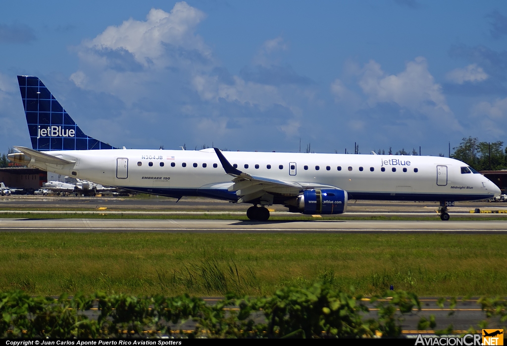 N304JB - Embraer 190-100IGW - Jet Blue