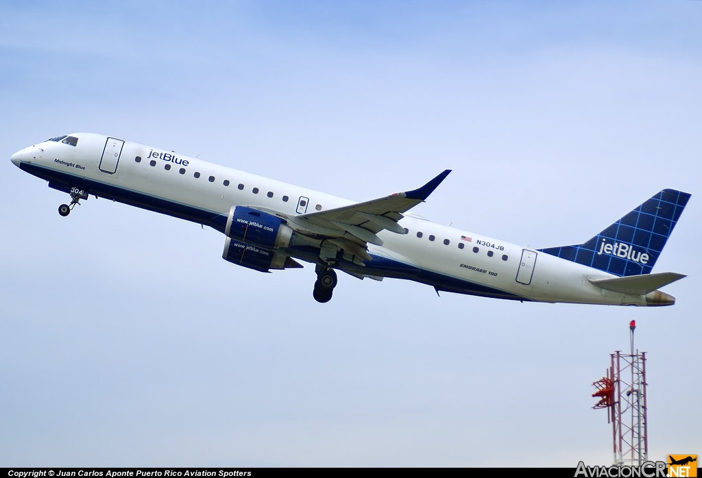 N304JB - Embraer 190-100IGW - Jet Blue