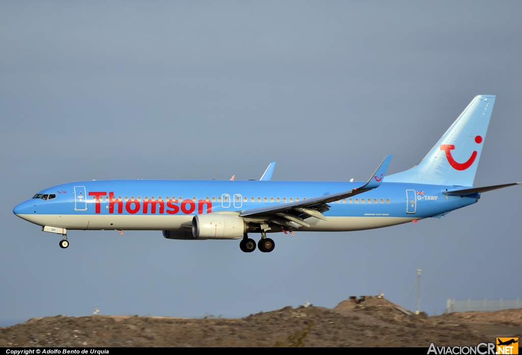 G-TAWF - Boeing 737-8K5 - Thomson Airways