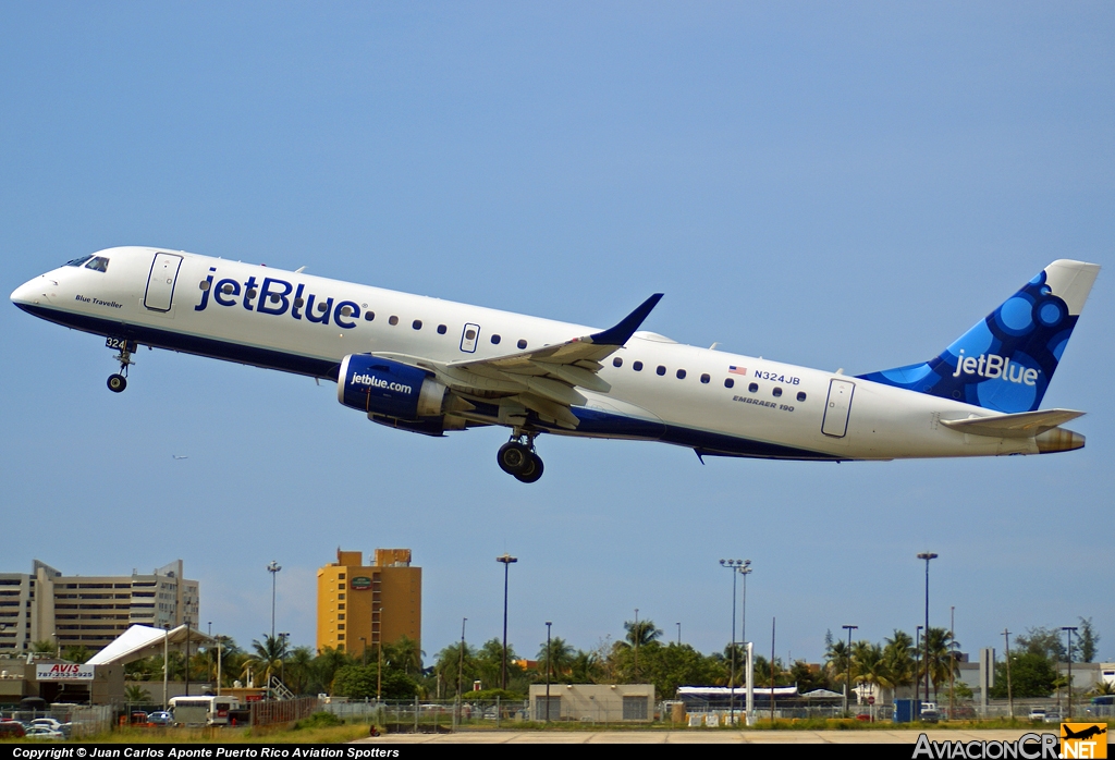 N324JB - Embraer ERJ-190-100AR - Jet Blue