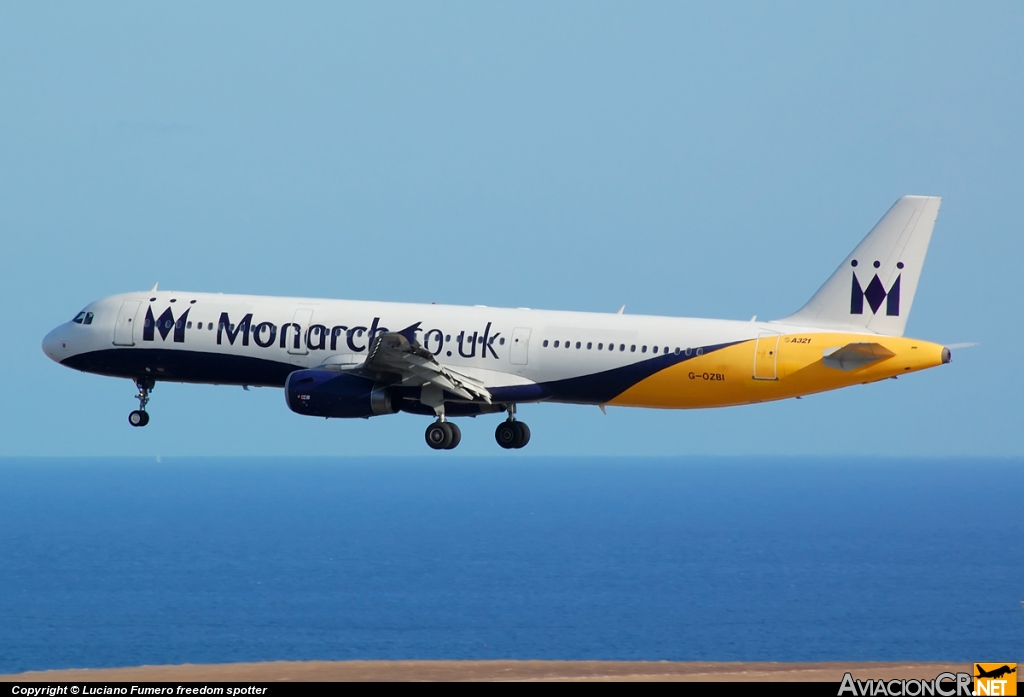 G-OZBI - Airbus A321-231 - Monarch Airlines