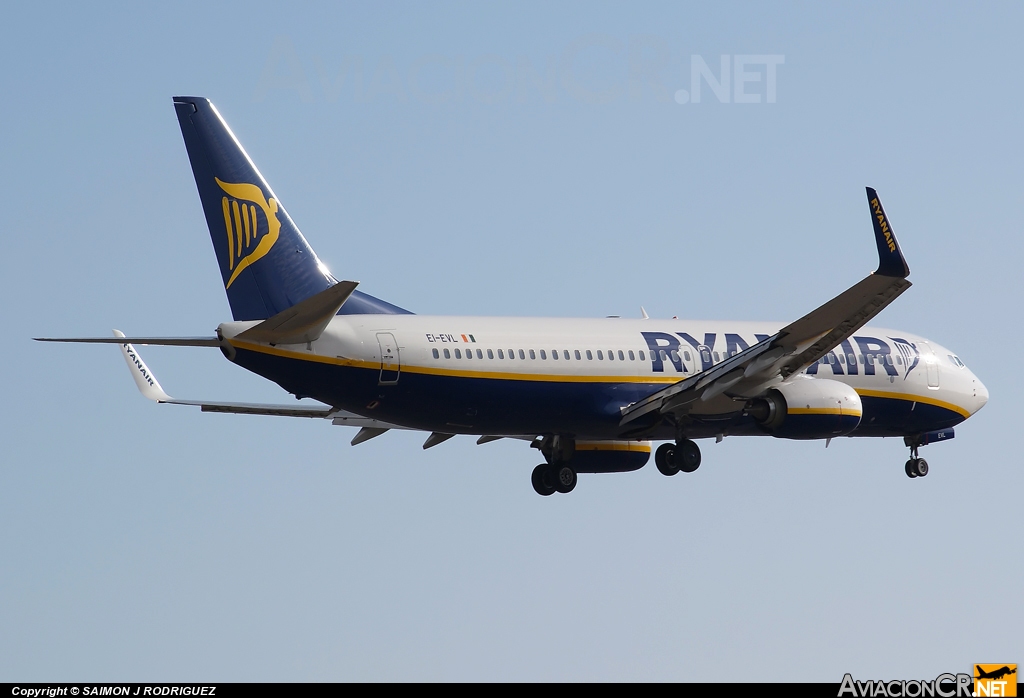 EI-EVL - Boeing 737-8AS - Ryanair