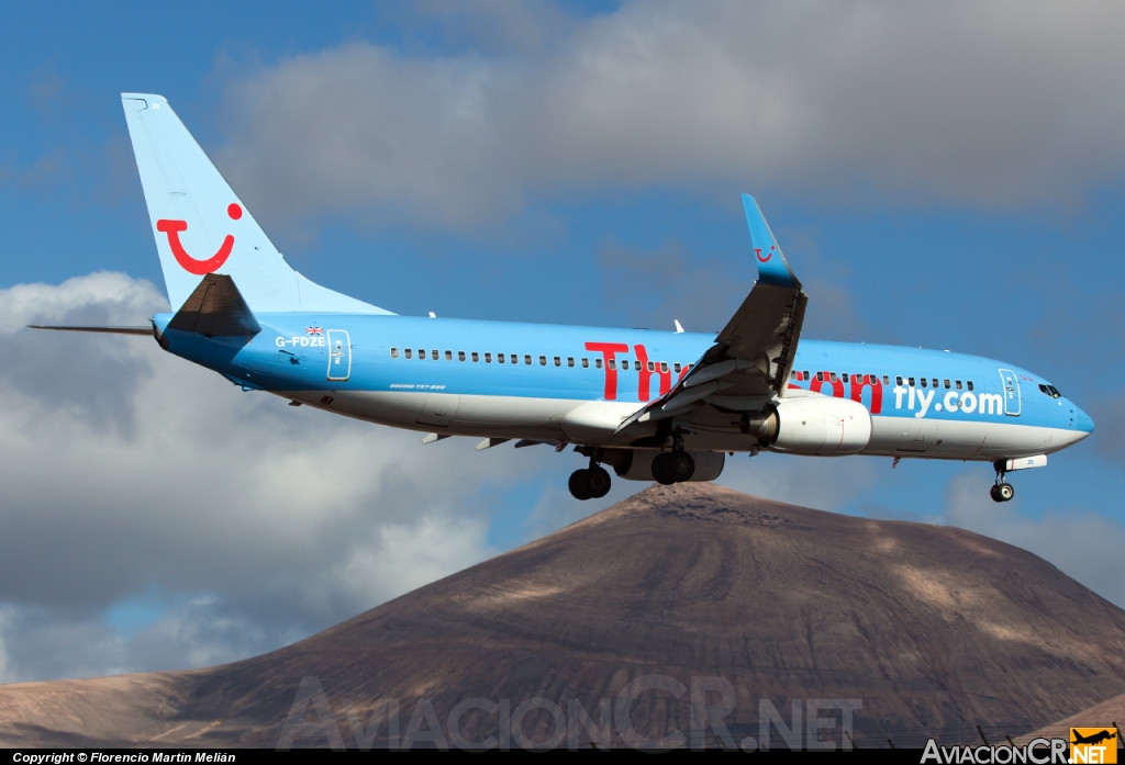 G-FDZE - Boeing 737-8K5 - Thomsonfly