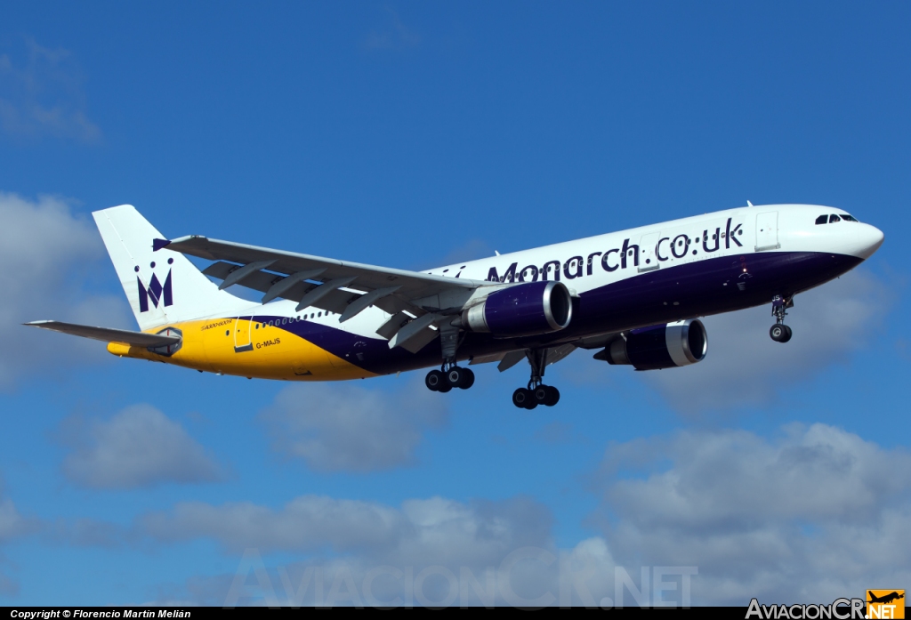 G-MAJS - Airbus A300B4-605R - Monarch Airlines