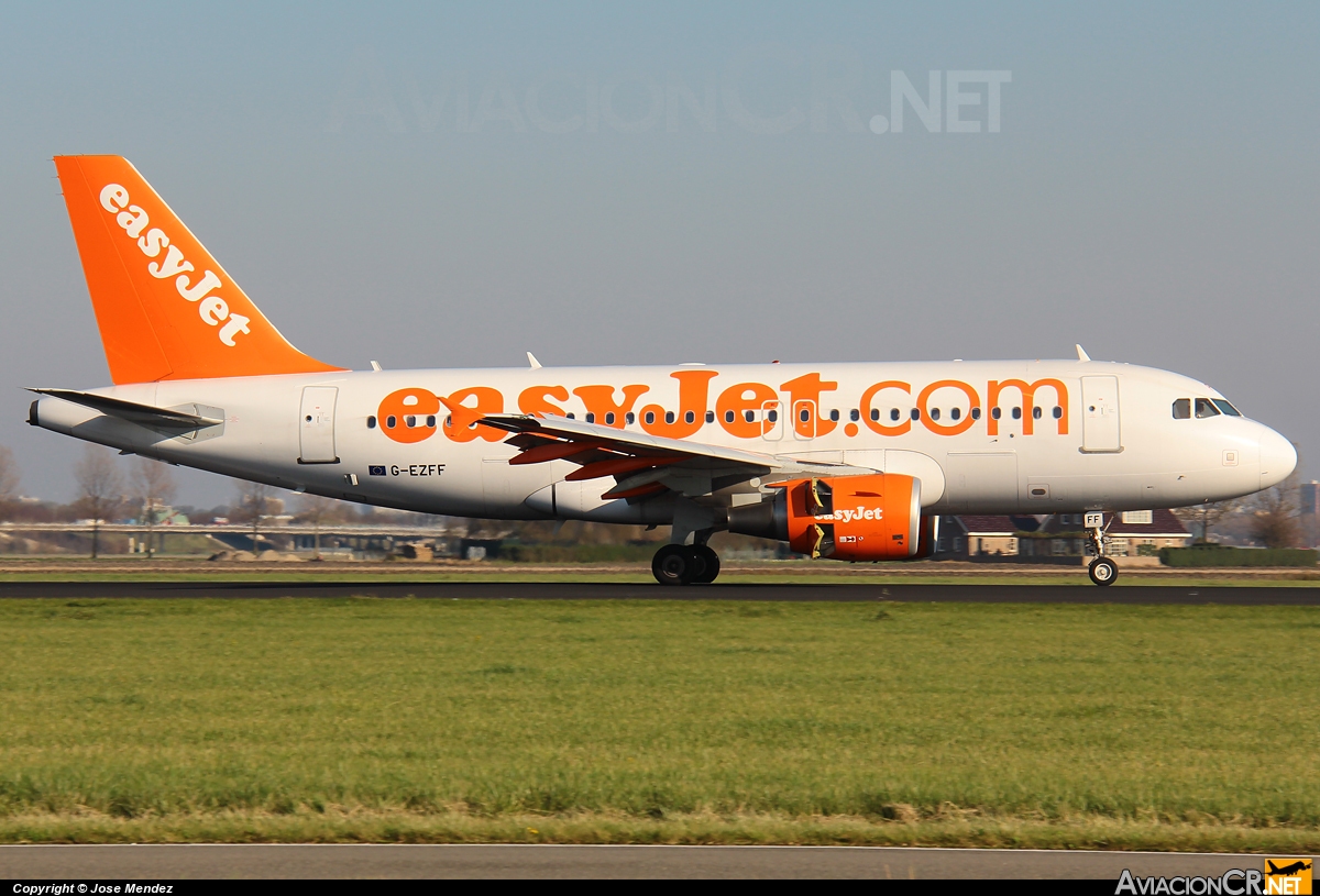 G-EZFF - Airbus A319-111 - EasyJet Airline
