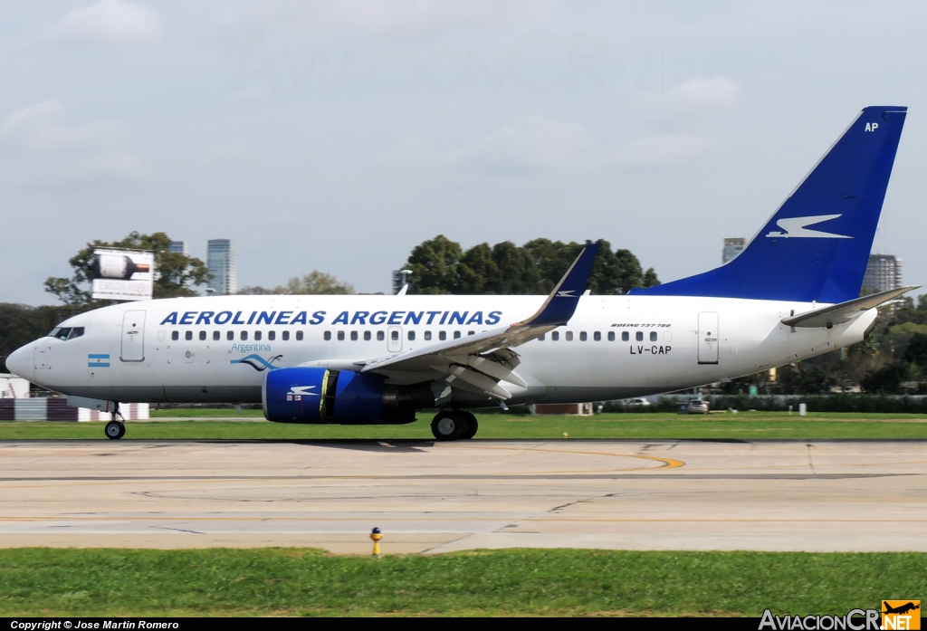LV-CAP - Boeing 737-76N - Aerolineas Argentinas