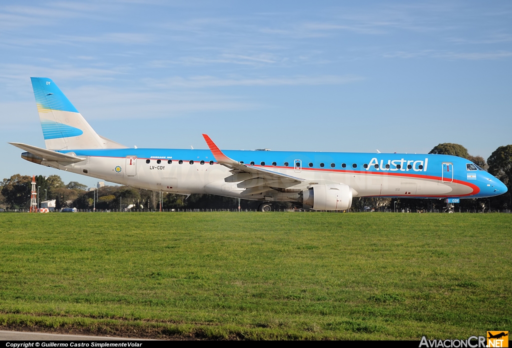 LV-CDY - Embraer 190-100IGW - Austral Líneas Aéreas
