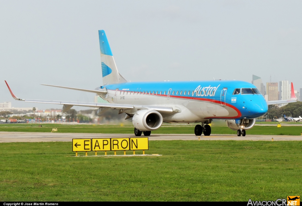 LV-CIE - Embraer 190-100IGW - Austral Líneas Aéreas