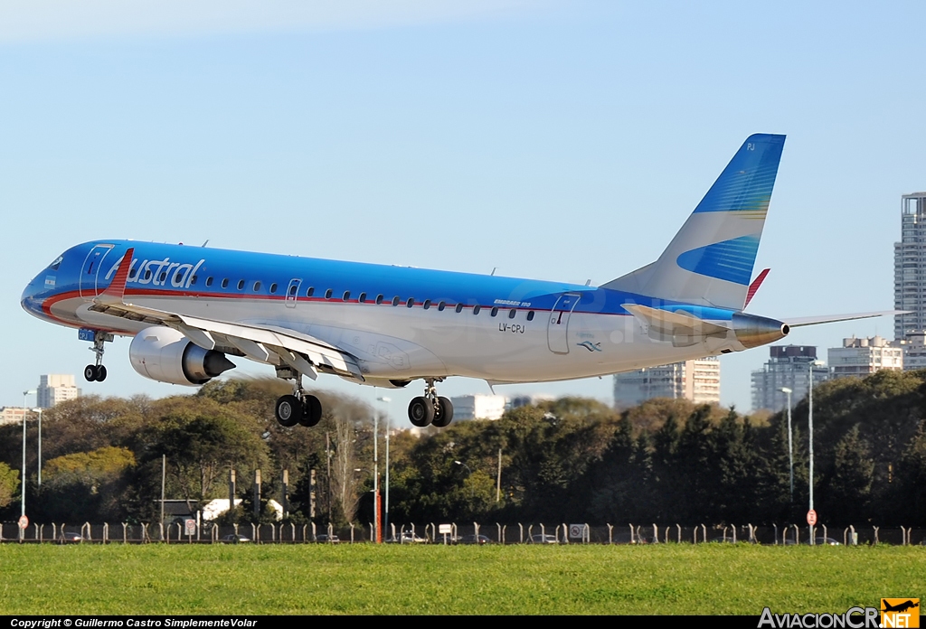 LV-CPJ - Embraer 190-100IGW - Austral Líneas Aéreas
