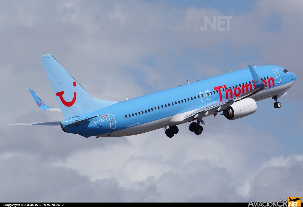 G-TAWC - Boeing 737-8K5 - Thomson Airways