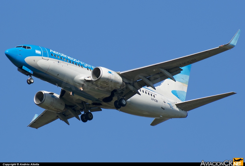 LV-CSI - Boeing 737-7Q8 - Aerolineas Argentinas