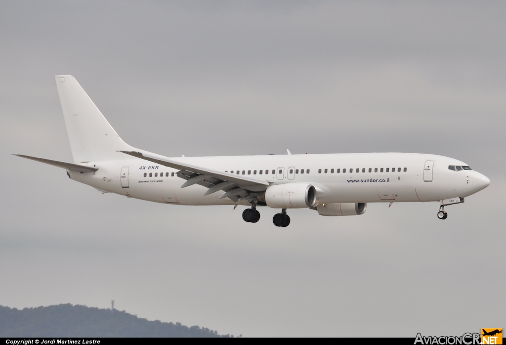 4X-EKR - Boeing 737-804 - Sun d'Or International Airlines