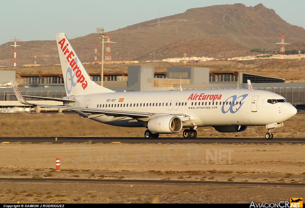 EC-IDT - Boeing 737-86Q - Air Europa