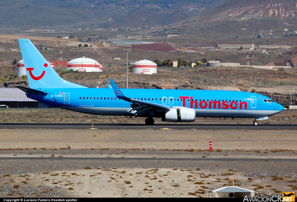 G-TAWC - Boeing 737-8K5 - Thomson Airways