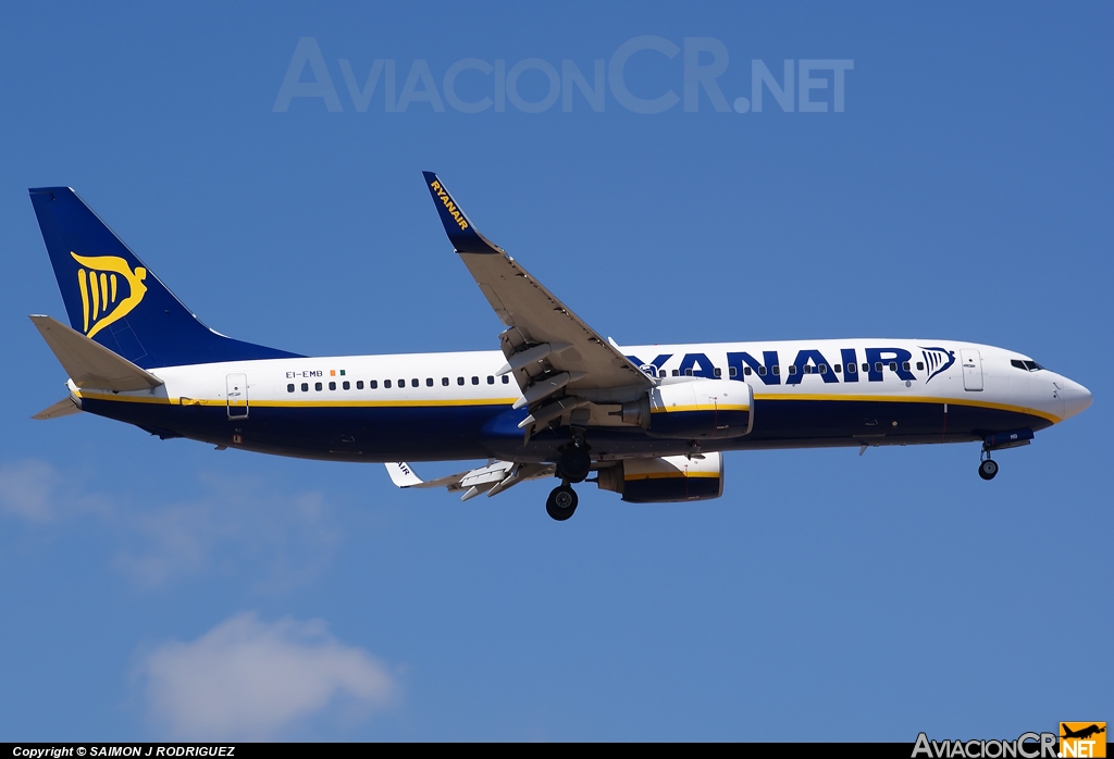 EI-EMB - Boeing 737-8AS - Ryanair