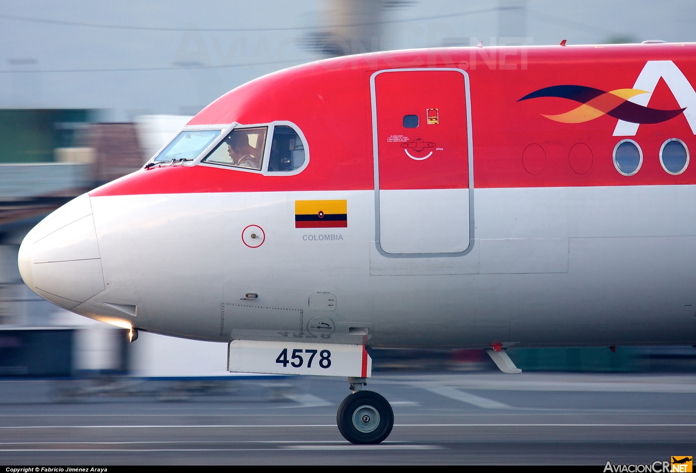 HK-4578 - Fokker 100 - Avianca Colombia
