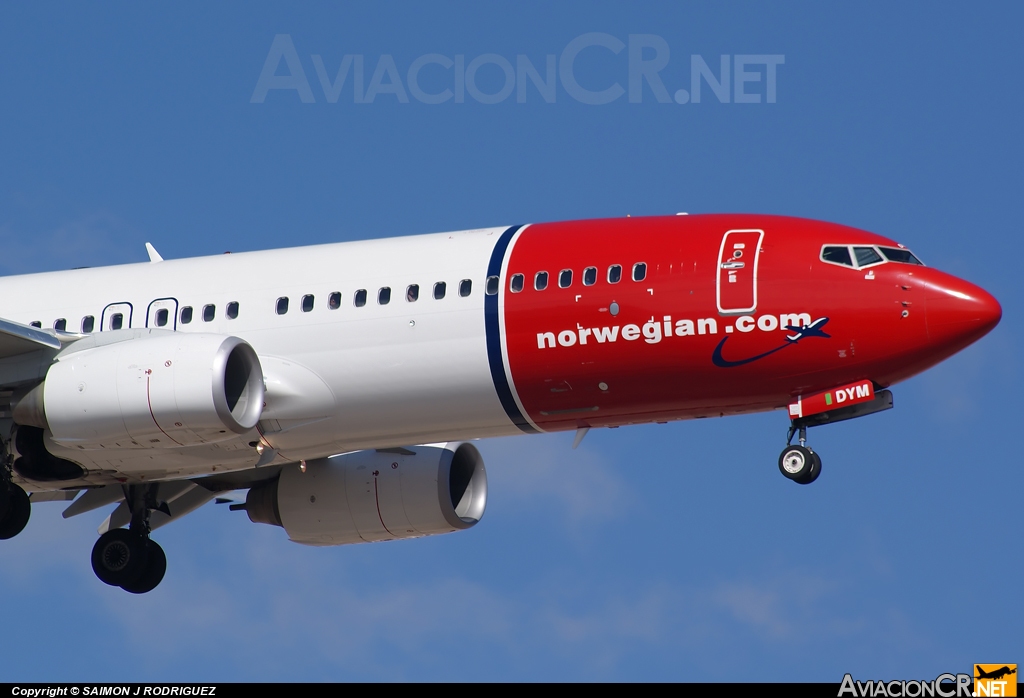 LN-DYM - Boeing 737-8JP - Norwegian Air Shuttle