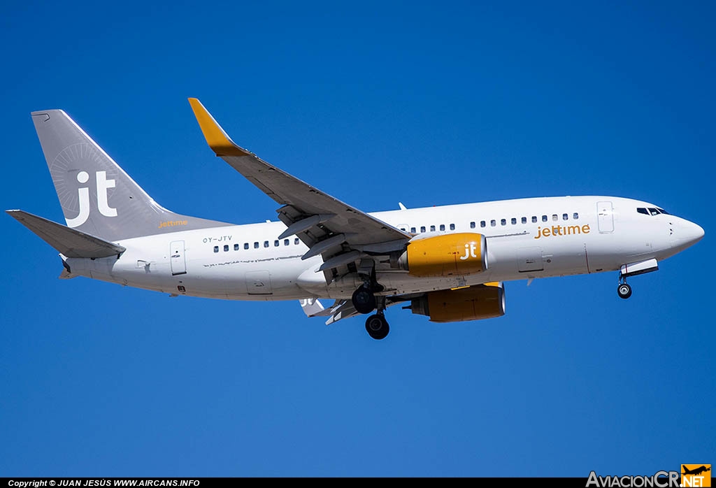 OY-JTV - Boeing 737-7L9 - Jettime