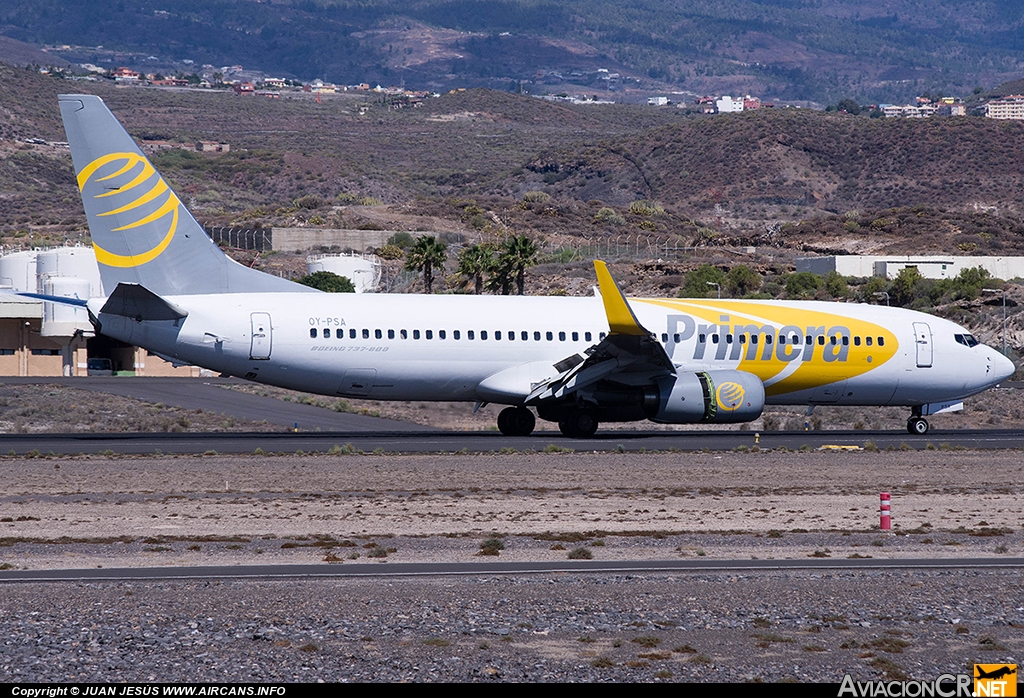 OY-PSA - Boeing 737-8Q8 - Primera Air Scandinavia