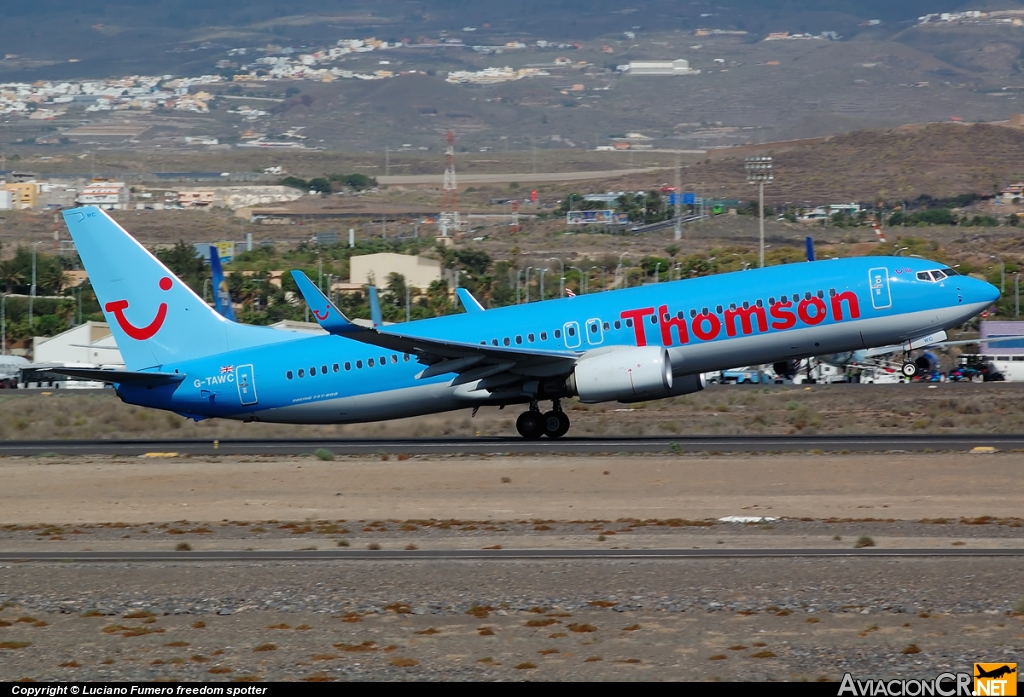 G-TAWC - Boeing 737-8K5 - Thomson Airways