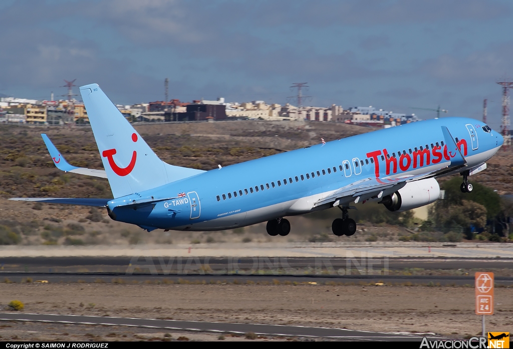 G-TAWD - Boeing 737-8K5 - Thomson Airways