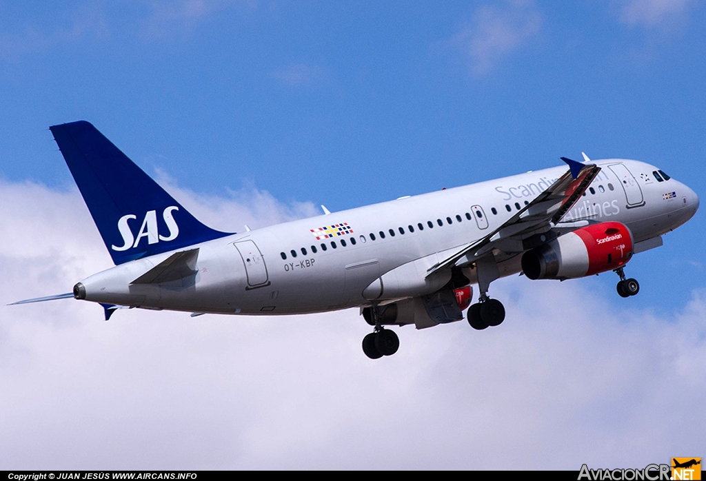 OY-KBP - Airbus A319-132 - Scandinavian Airlines - SAS