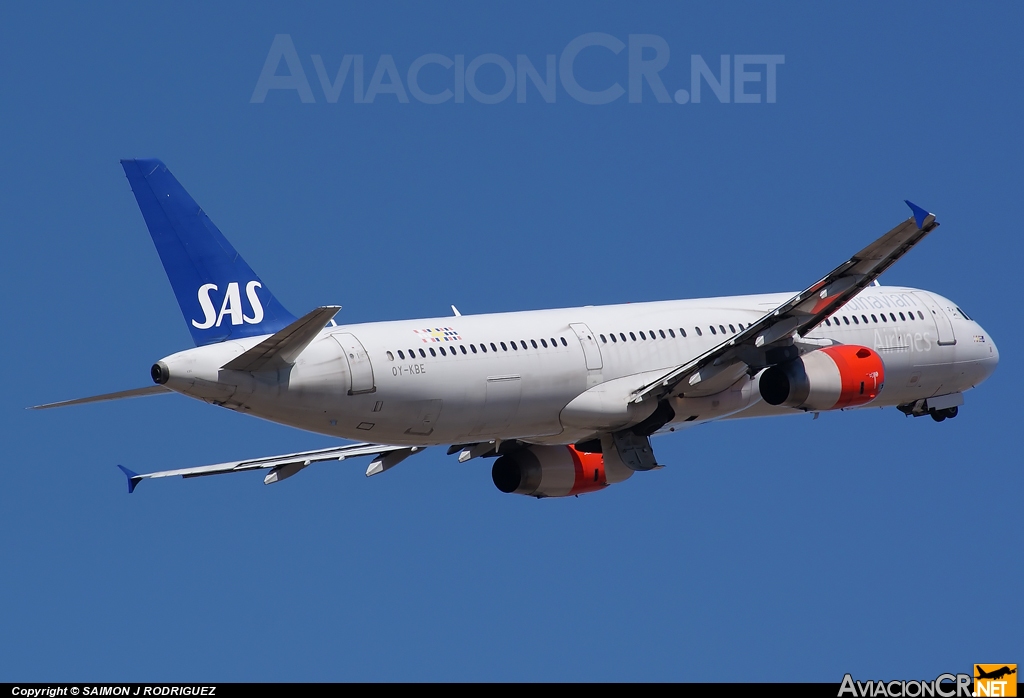 OY-KBE - Airbus A321-232 - Scandinavian Airlines - SAS