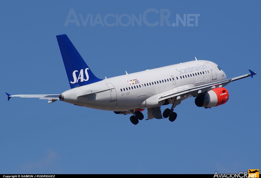 OY-KBP - Airbus A319-132 - Scandinavian Airlines - SAS