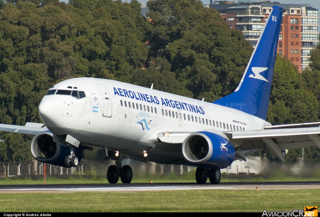 LV-CBS - Boeing 737-73V - Aerolineas Argentinas