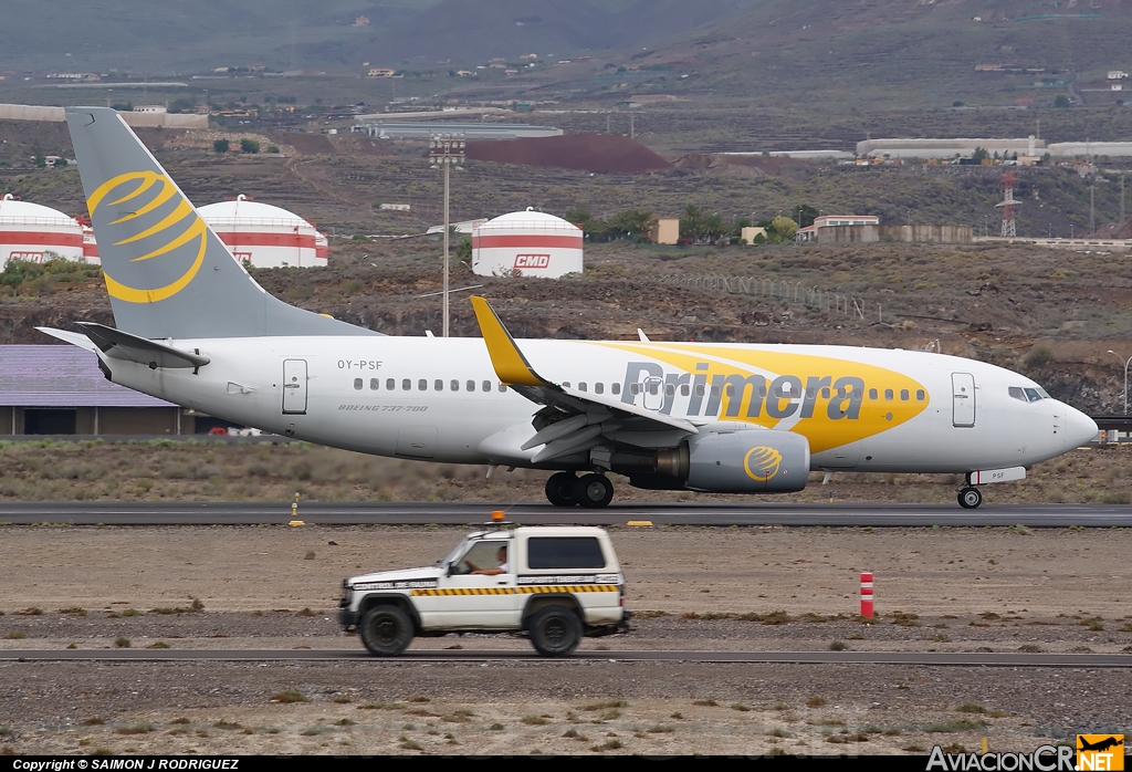 OY-PSF - Boeing 737-7Q8 - Primera Air Scandinavia