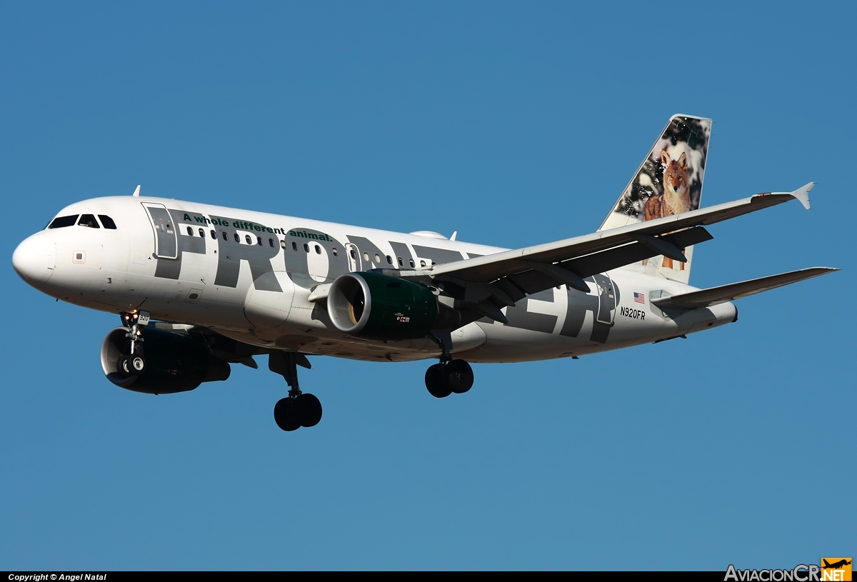 N920FR - Airbus A319-111 - Frontier Airlines