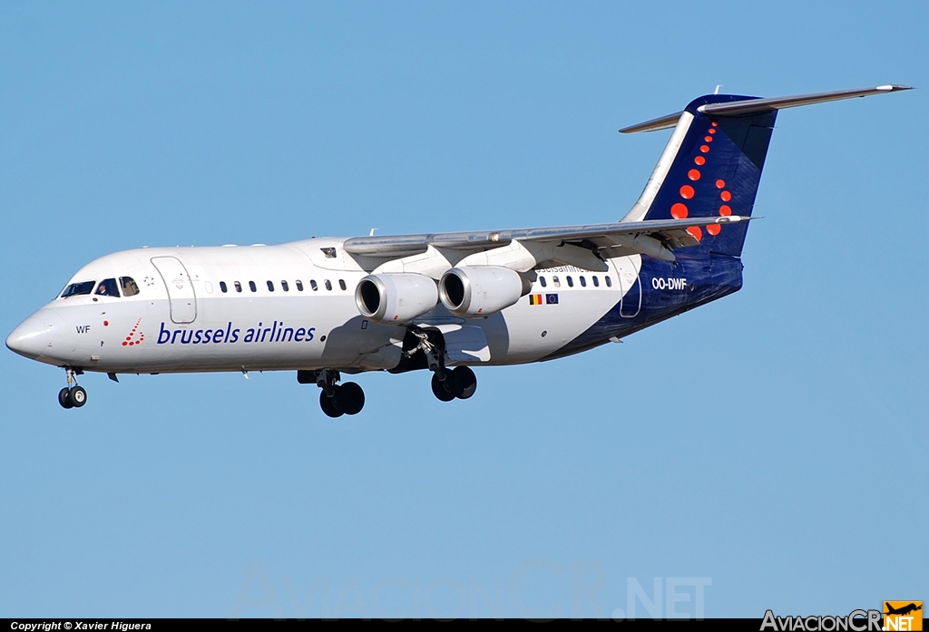 OO-DWF - British Aerospace Avro 146-RJ100 - SN Brussels Airlines