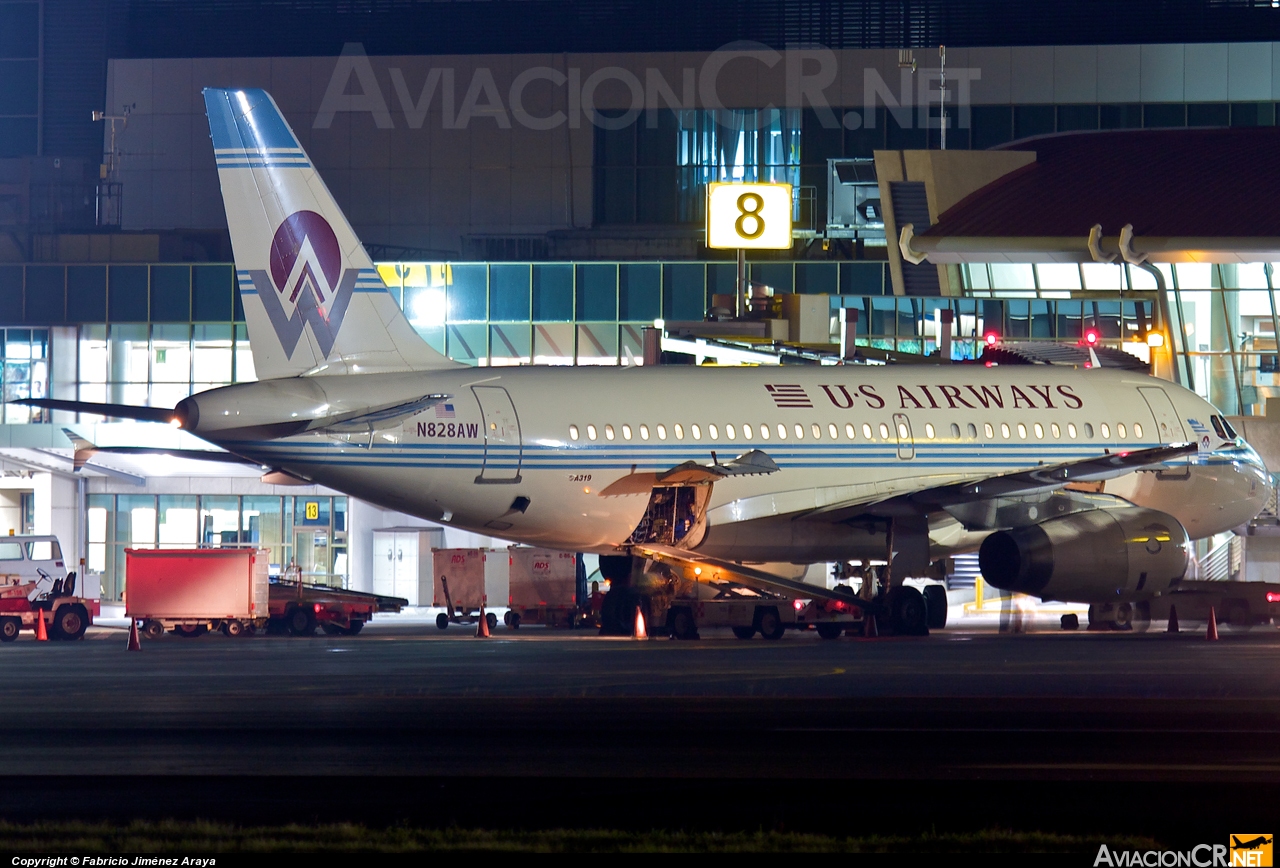 N828AW - Airbus A319-132 - US Airways
