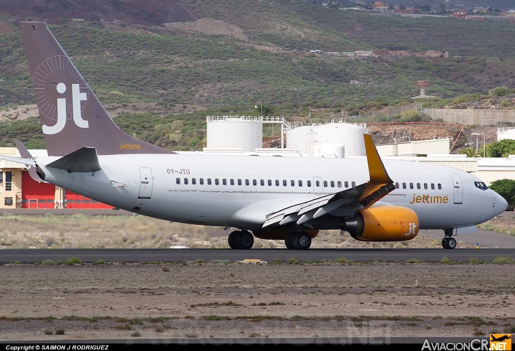 OY-JTU - Boeing 737-7L9 - Jettime