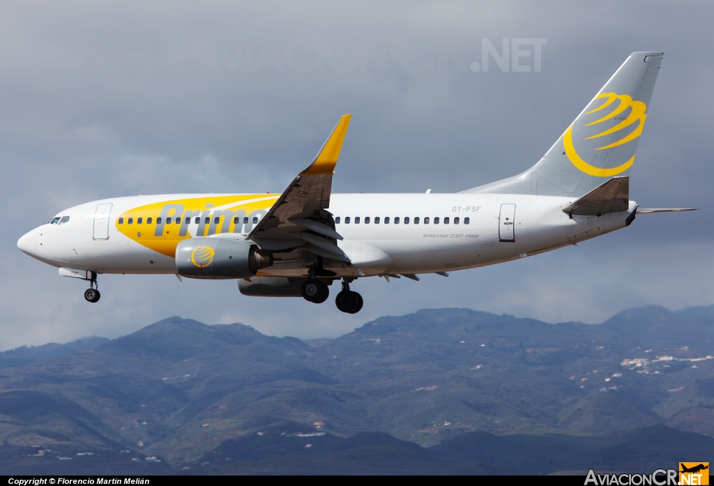 OY-PSF - Boeing 737-7Q8 - Primera Air Scandinavia