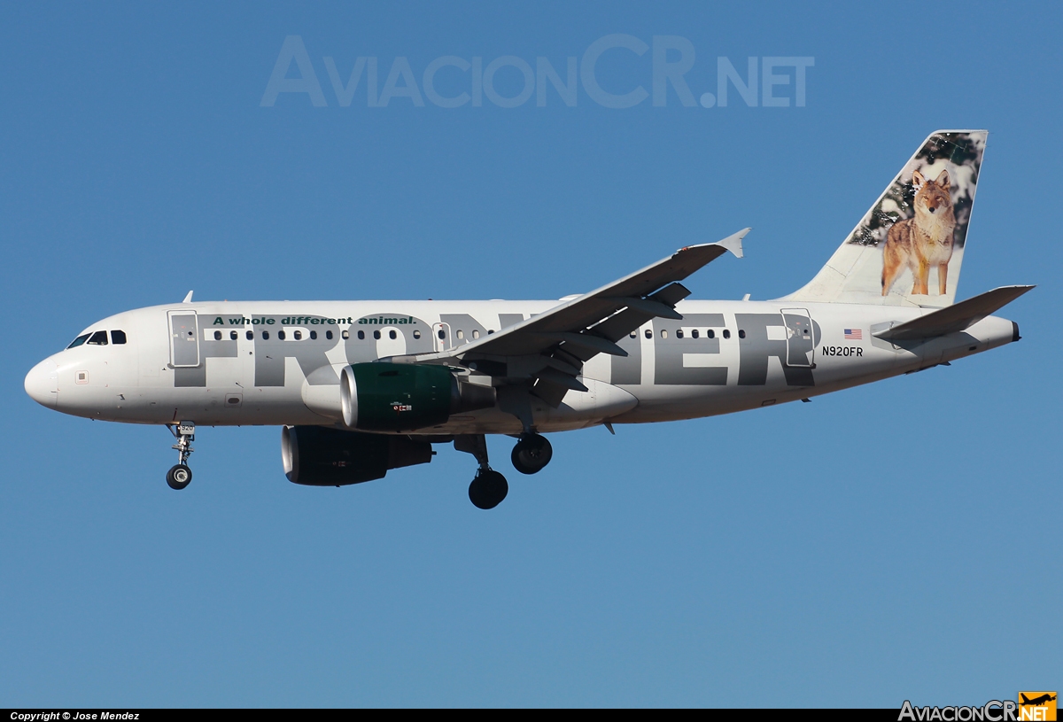 N920FR - Airbus A319-111 - Frontier Airlines