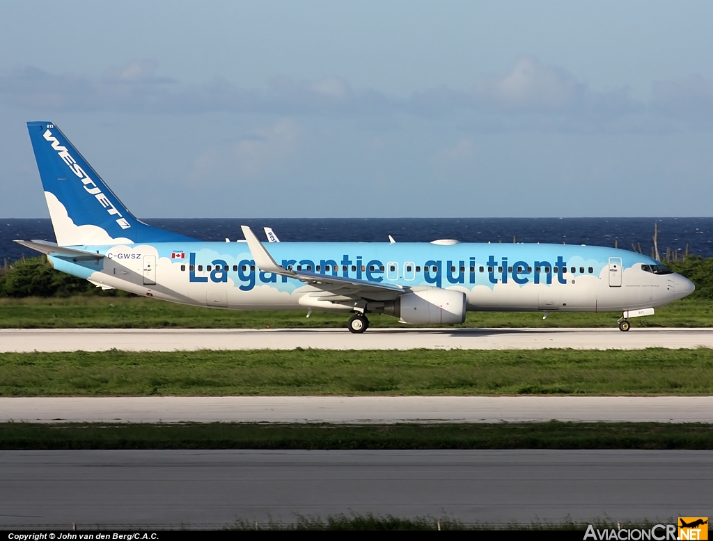 C-GWSZ - Boeing 737-8CT - WestJet Airlines