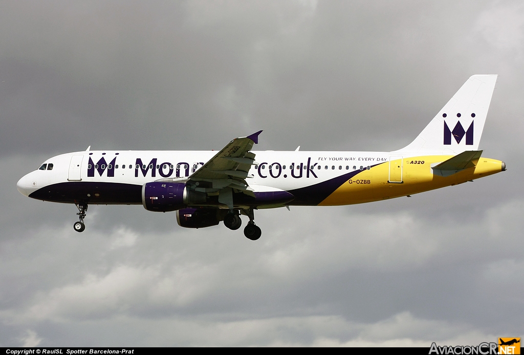 G-OZBB - Airbus A320-212 - Monarch Airlines