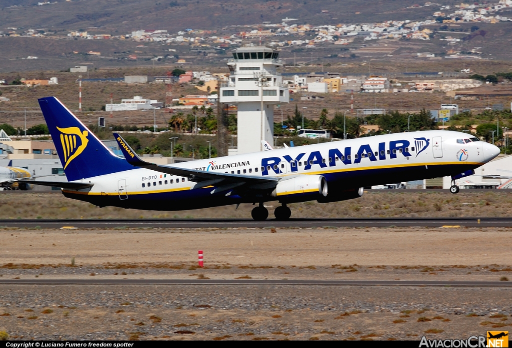 EI-DYO - Boeing 737-8AS - Ryanair