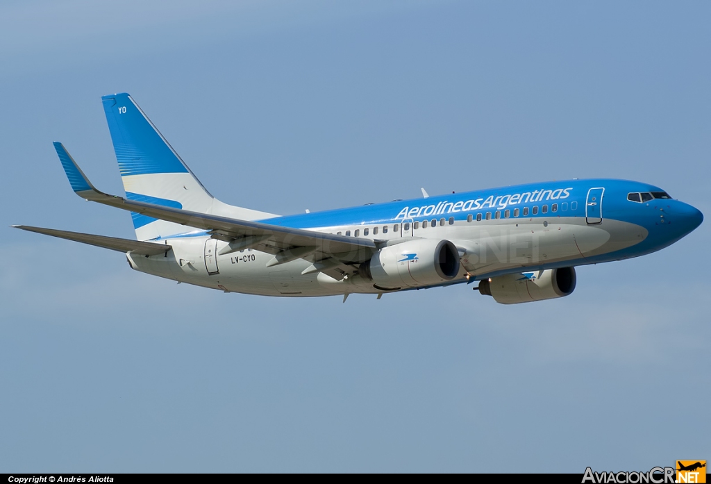 LV-CYO - Boeing 737-7Q8 - Aerolineas Argentinas