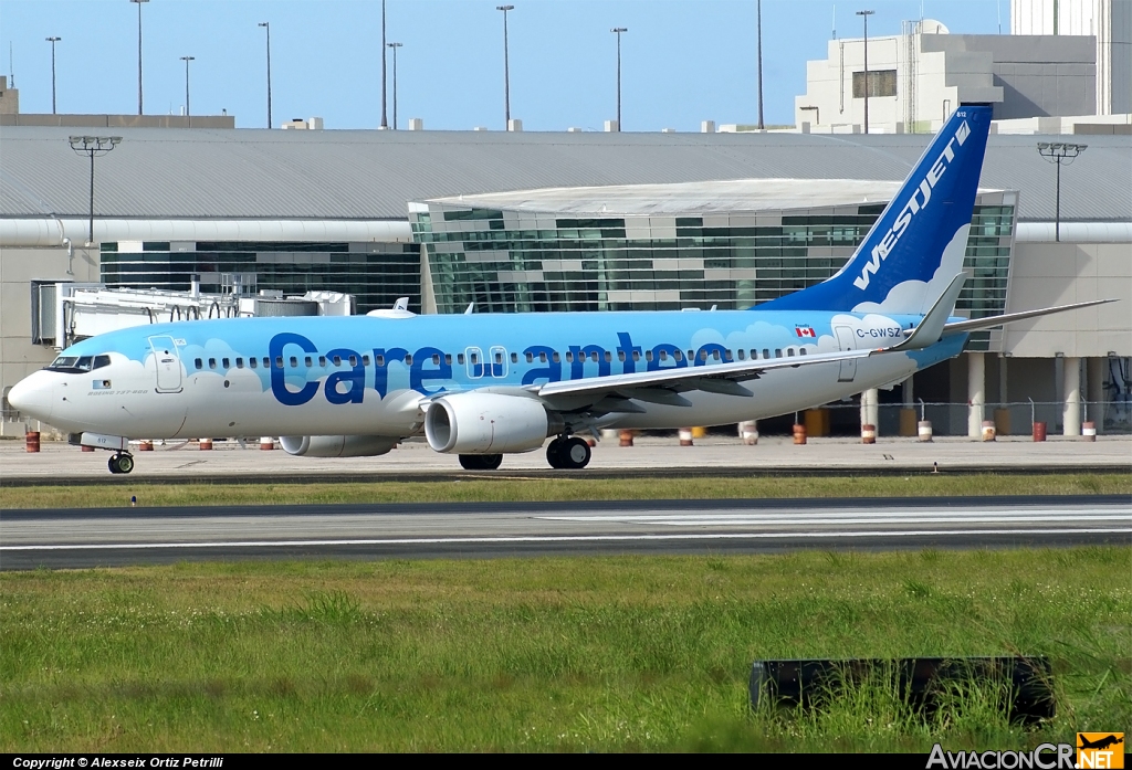 C-GWSZ - Boeing 737-8CT - WestJet Airlines