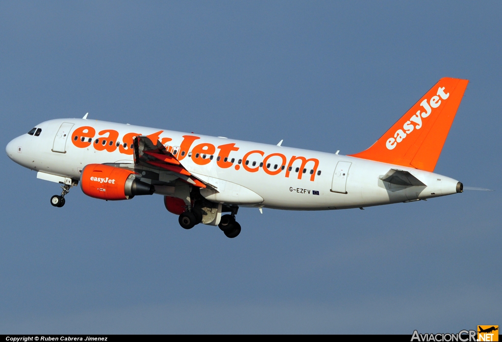 G-EZFV - Airbus A319-111 - EasyJet Airline