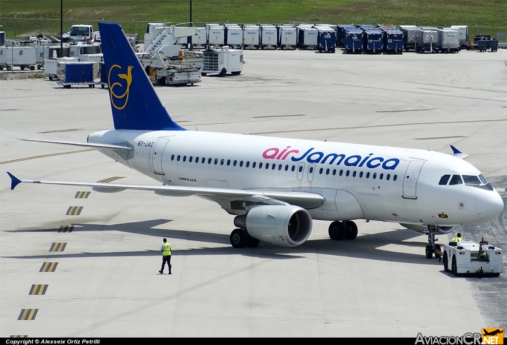 6Y-JAD - Airbus A319-112 - Air Jamaica