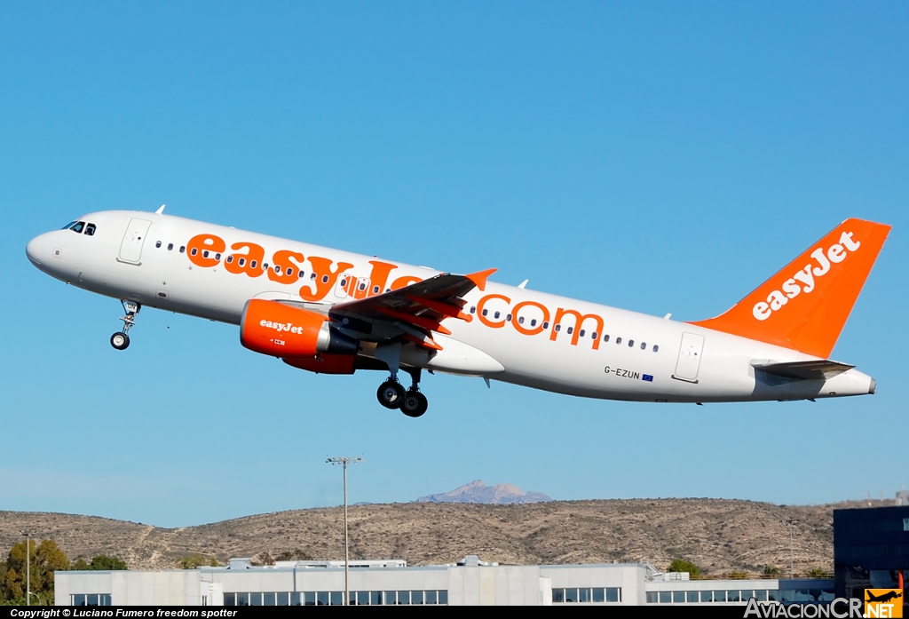 G-EZUN - Airbus A320-214 - EasyJet Airlines