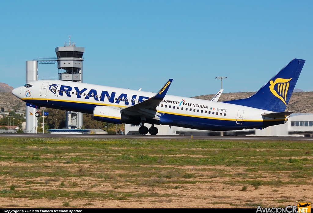 EI-DYC - Boeing 737-8AS - Ryanair