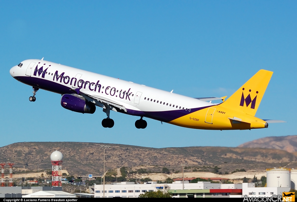G-OZBF - Airbus A321-231 - Monarch Airlines