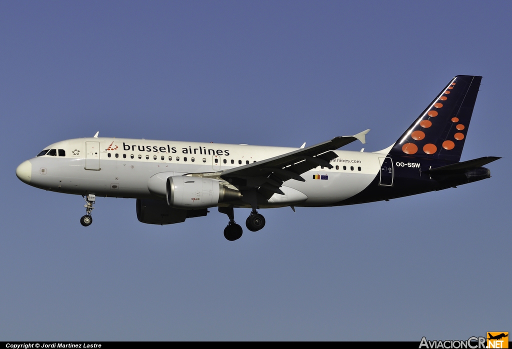OO-SSW - Airbus A319-111 - Brussels airlines
