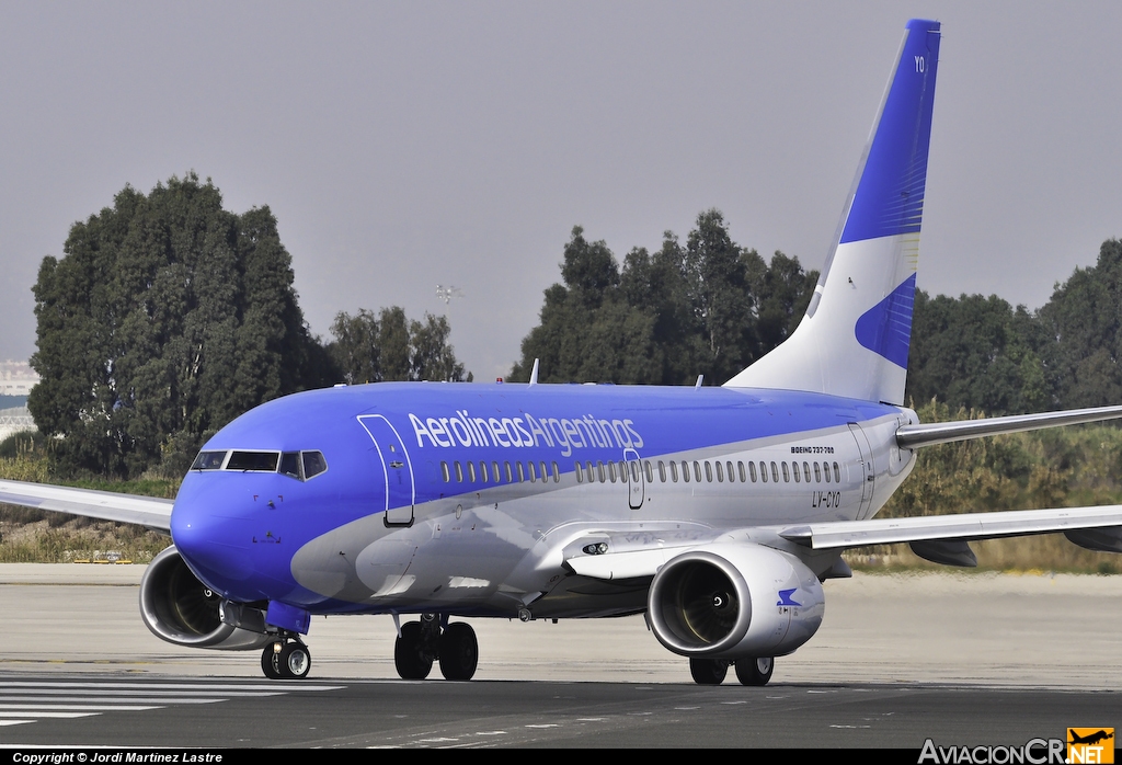 LV-CYO - Boeing 737-7Q8 - Aerolineas Argentinas